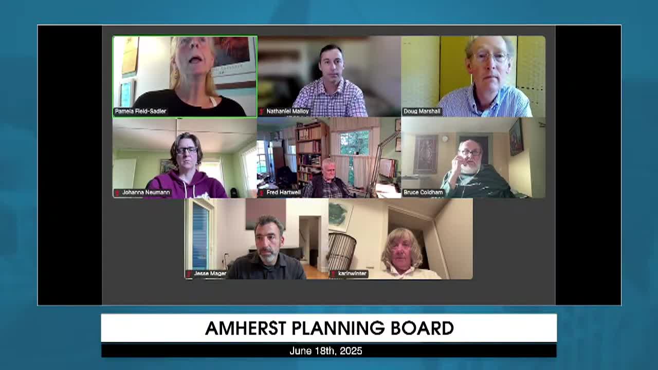 Thumbnail image for Amherst Planning Board: June 18, 2025