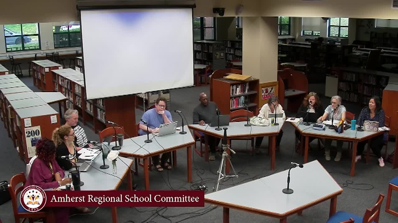 Thumbnail image for Amherst Regional School Committee: June 10, 2025