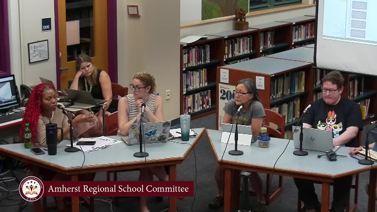 Thumbnail image for Amherst Regional School Committee: June 24, 2025