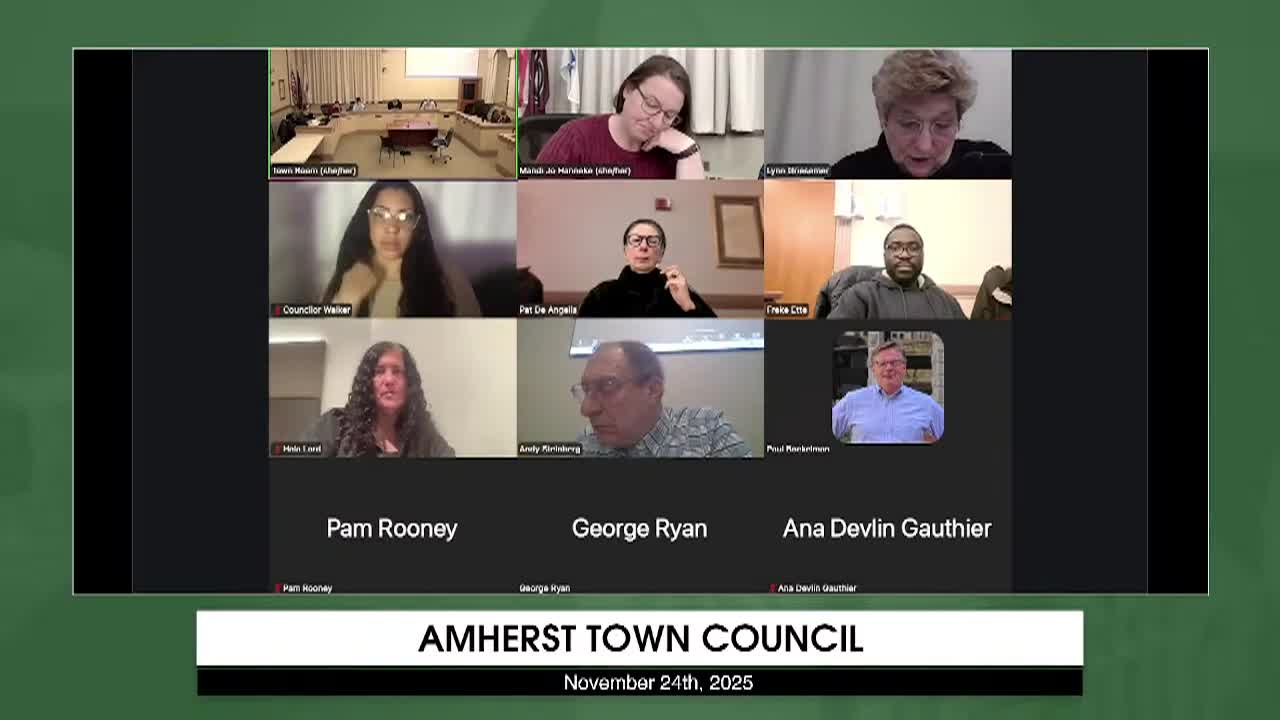 Thumbnail image for Amherst Town Council - November 24th, 2025