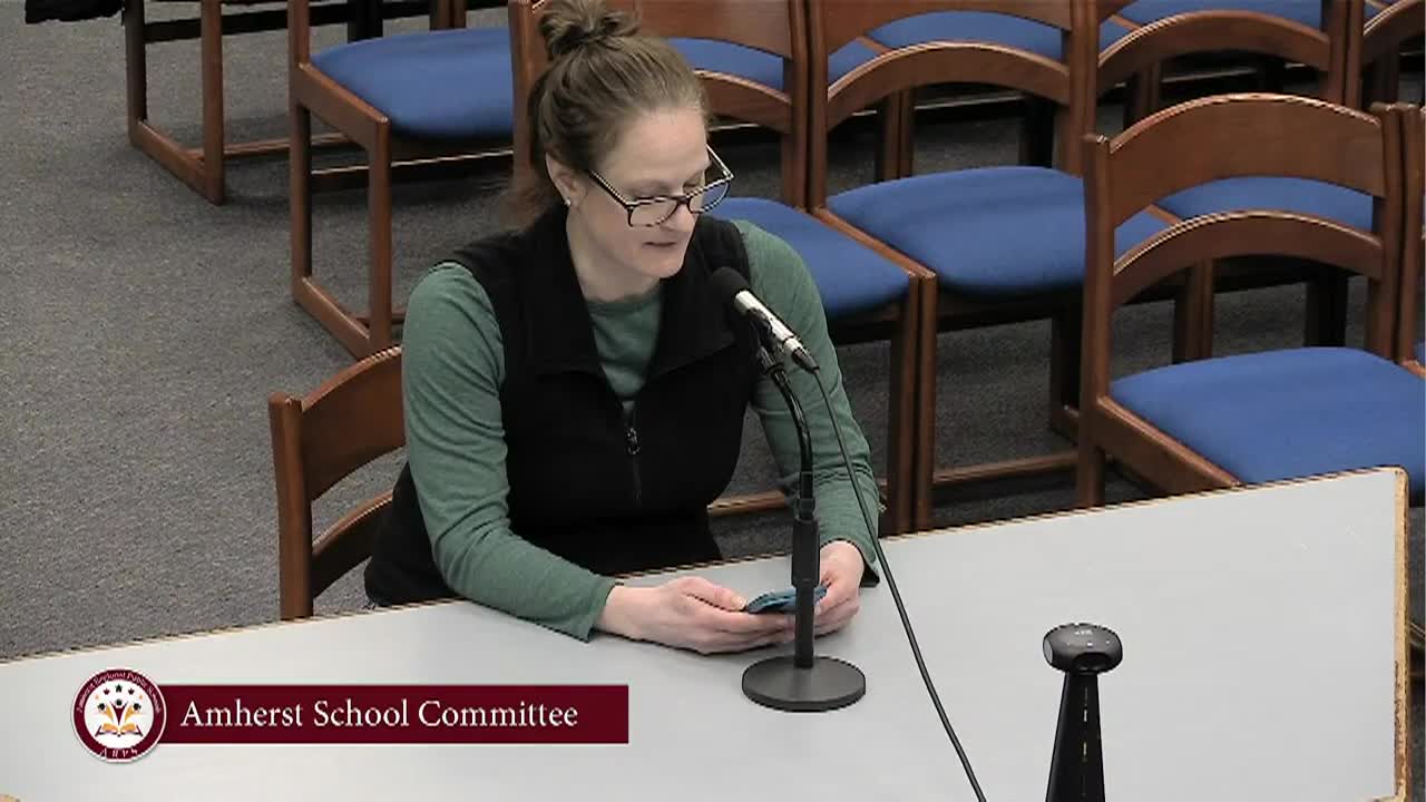 Thumbnail image for Amherst School Committee December 16th, 2025