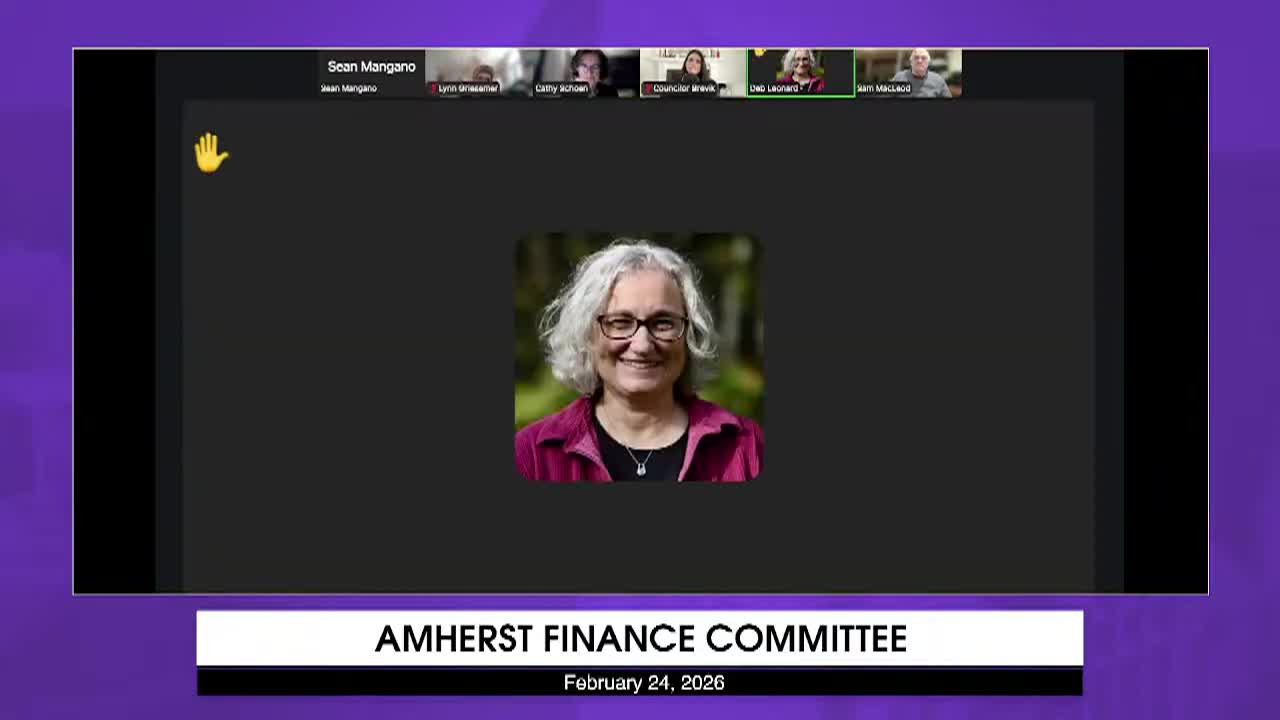 Thumbnail image for Amherst Finance Committee: February 24, 2026