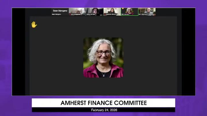 Thumbnail image for Amherst Finance Committee: February 24, 2026