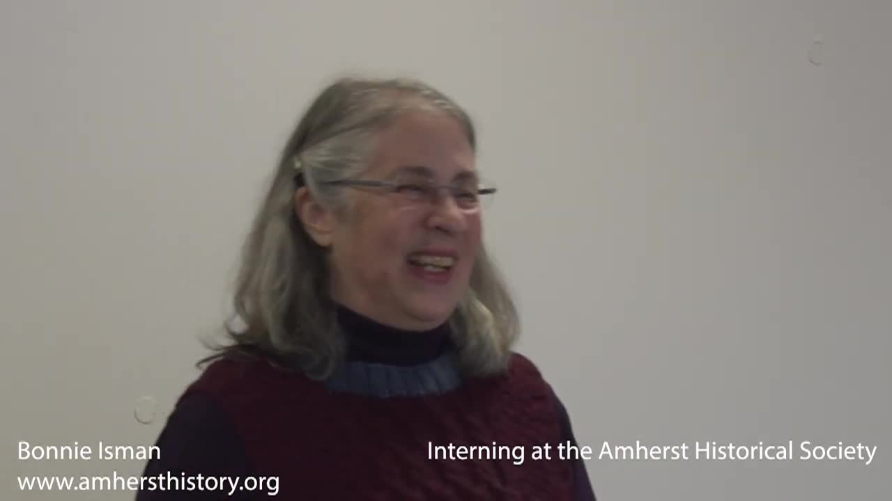 Thumbnail image for History Bites - Interning at the Amherst Historical Society