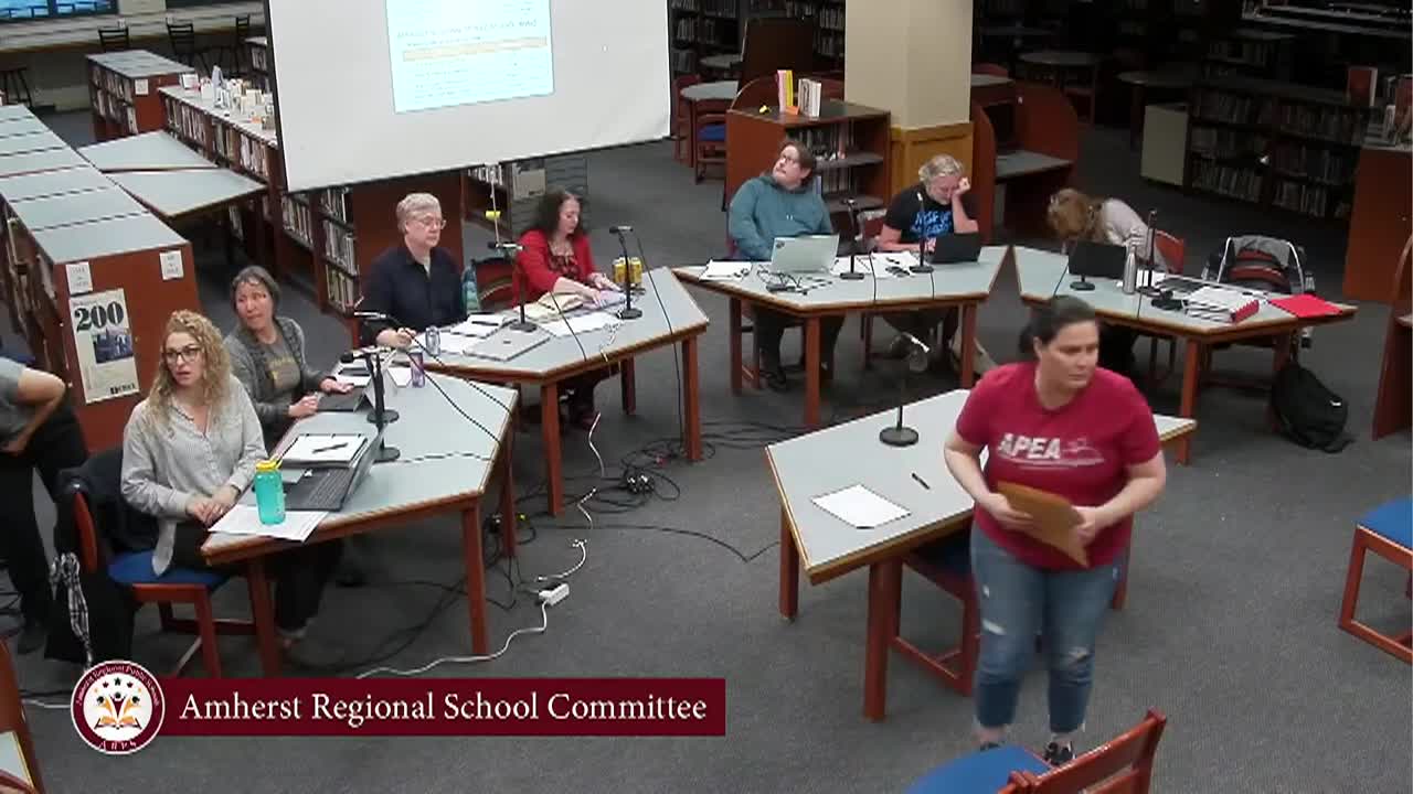 Thumbnail image for Amherst Regional School Committee: March 10, 2026