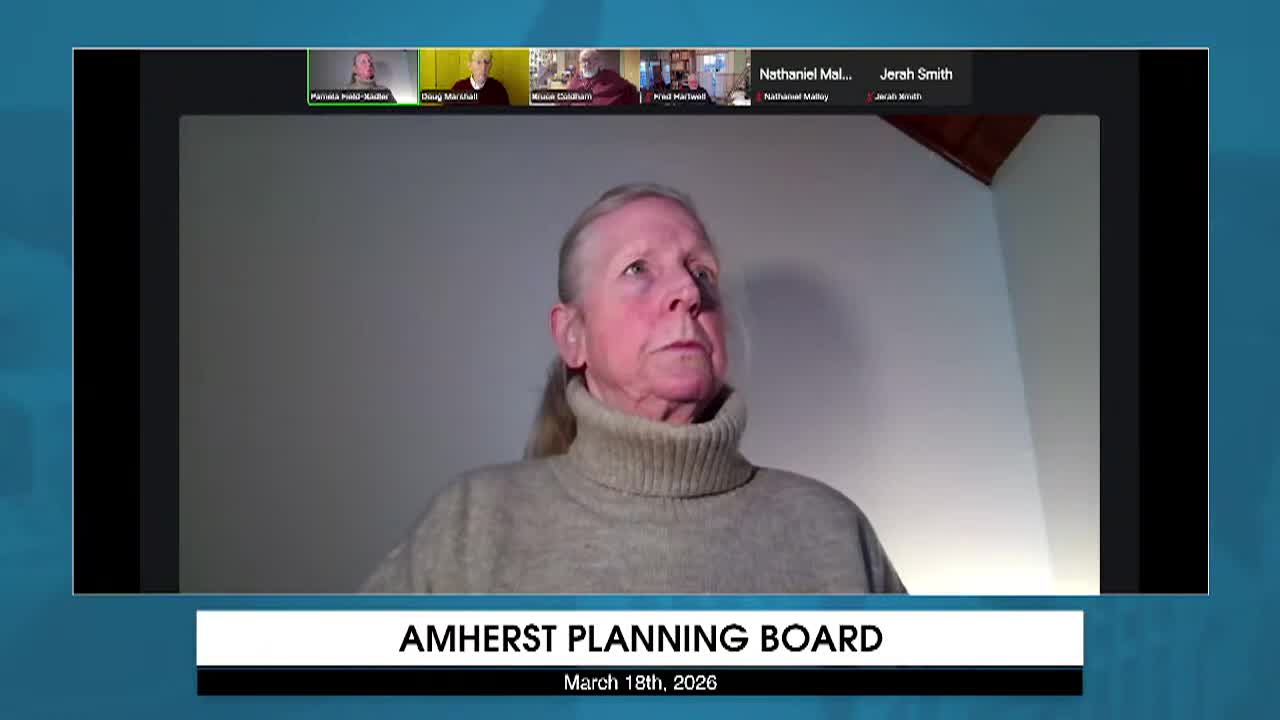 Thumbnail image for Amherst Planning Board: March 18, 2026