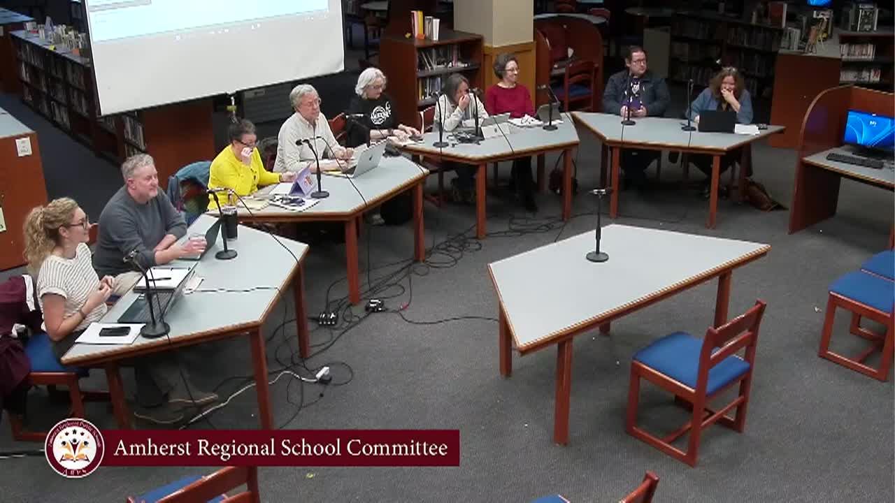 Thumbnail image for Amherst Regional and Amherst School Committee: March 24, 2026