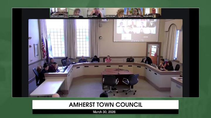 Thumbnail image for Amherst Town Council: March 30, 2026