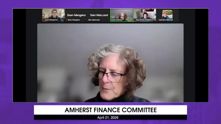 Thumbnail image for Amherst Finance Committee: April 21, 2026