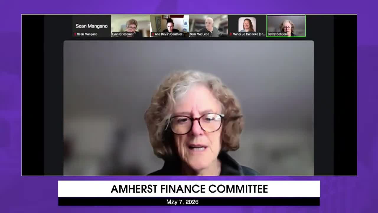 Thumbnail image for Amherst Finance Committee: May 7, 2026